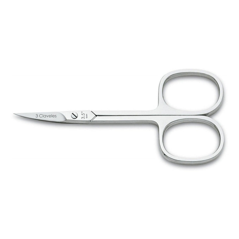 Tijera Manicure Curva Profesional De 3,5  Dos Claveles 4001