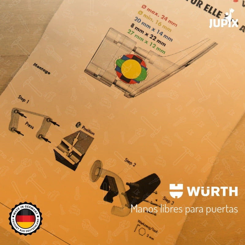 Manos Libres Higiénico Para Puertas Wurth