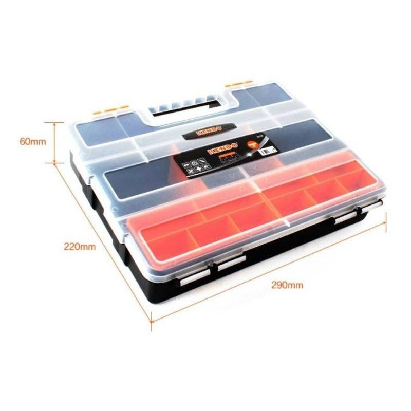 Organizador Plastico 29 X 22 X 6cm Kendo 90236