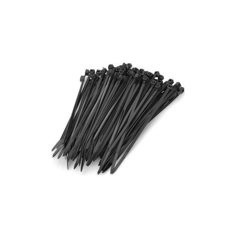 Amarra Plastica Negra Tactix Bolsa 100 Piezas 200mm 408019