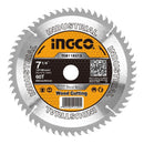 Disco Circular P/madera 7.1/4'' X 60 Dts Ingco Tsb118513