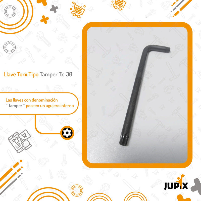 Llave Torx Tipo Tamper Tx-30