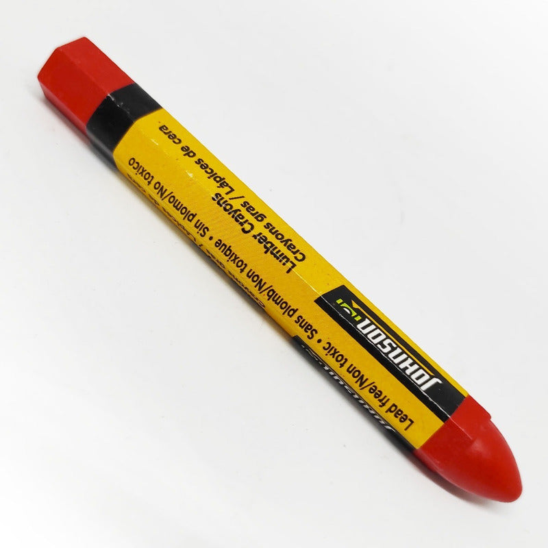 Lapiz Marcador Johnson Tipo Crayon (cera) Rojo