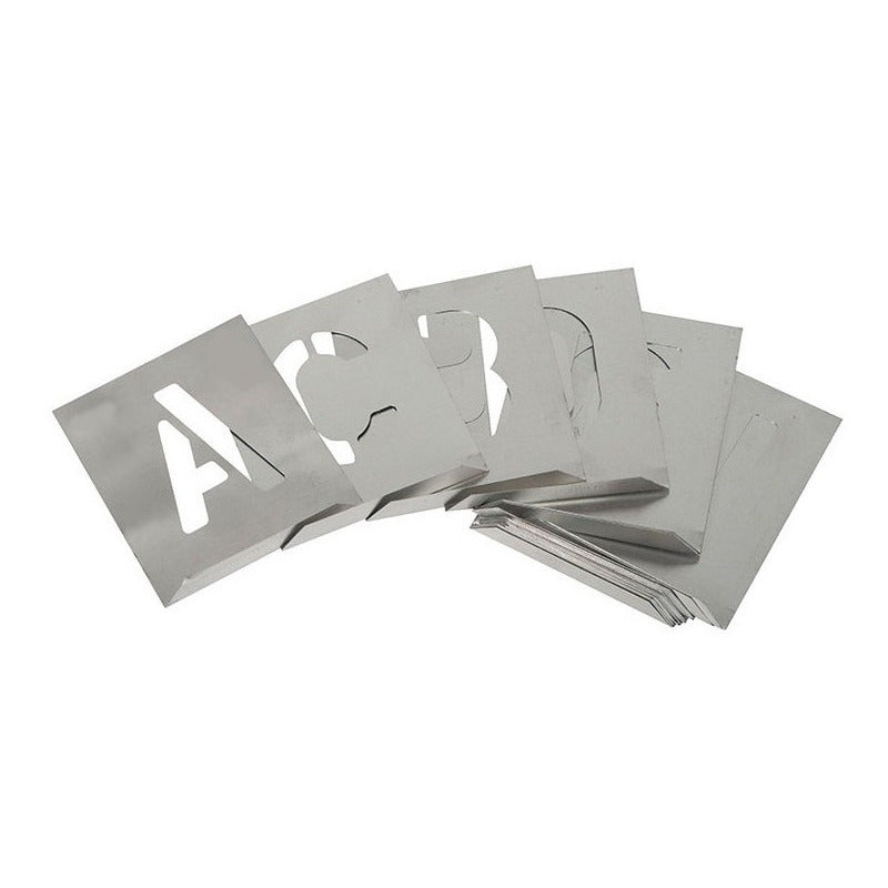 Abecedario Tipografía Arial De Aluminio 25mm Krause