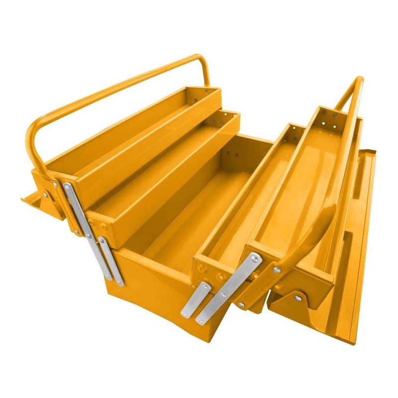 Caja De Herramientas Metal 40x20x19 cm con 3 Estantes Ingco Htb03