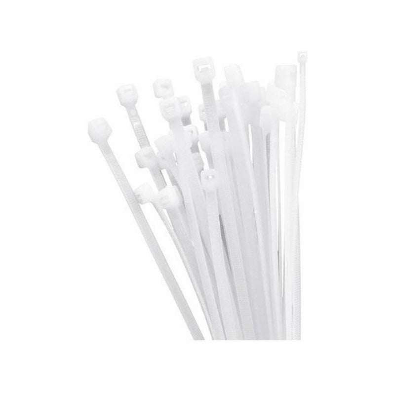 Amarra Plastica Blanca 150 mm Bolsa de 100 Piezas Tactix 408017