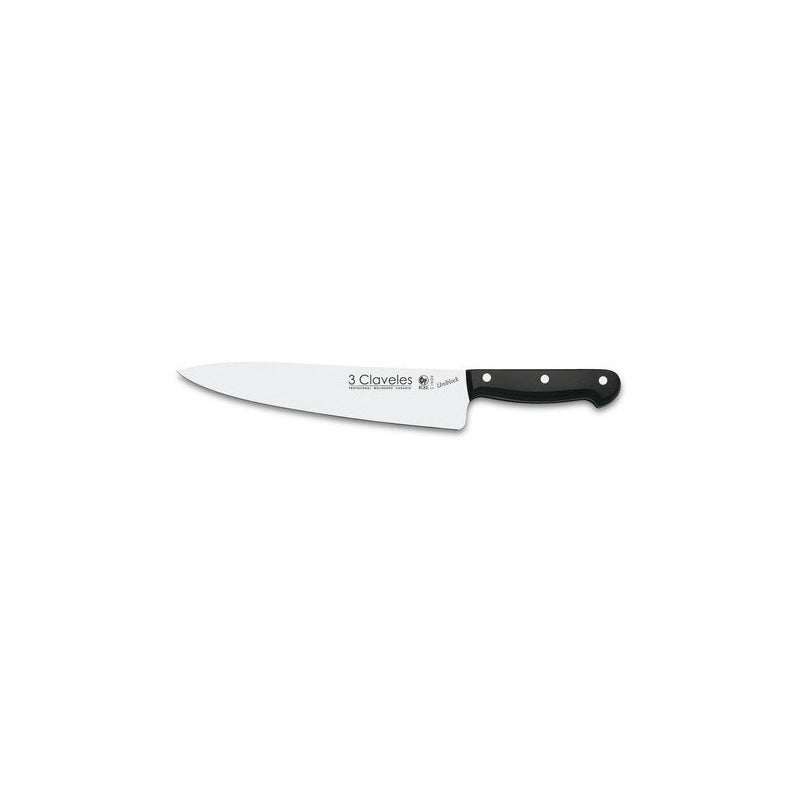 Cuchillo Cocinero 3 Claveles 25 Cms Acero Inox Uniblock
