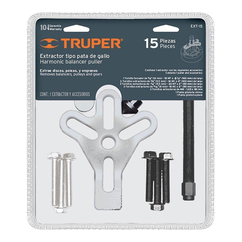 Llave Juego De Extractor De Engranaje Y Poleas 15 Pz Ext-15
