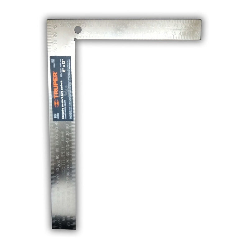Escuadra Albañil 12" de Acero Truper E-8x12