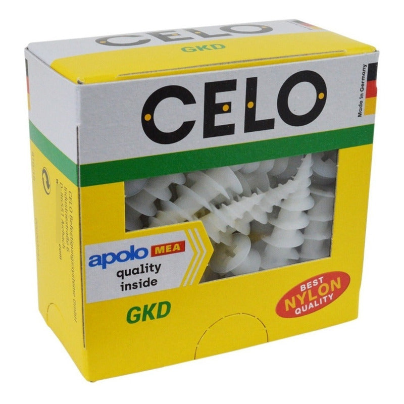 Tarugo Para Cartón Yeso Gkd Pz Con Tornillo Caja 50 U Celo