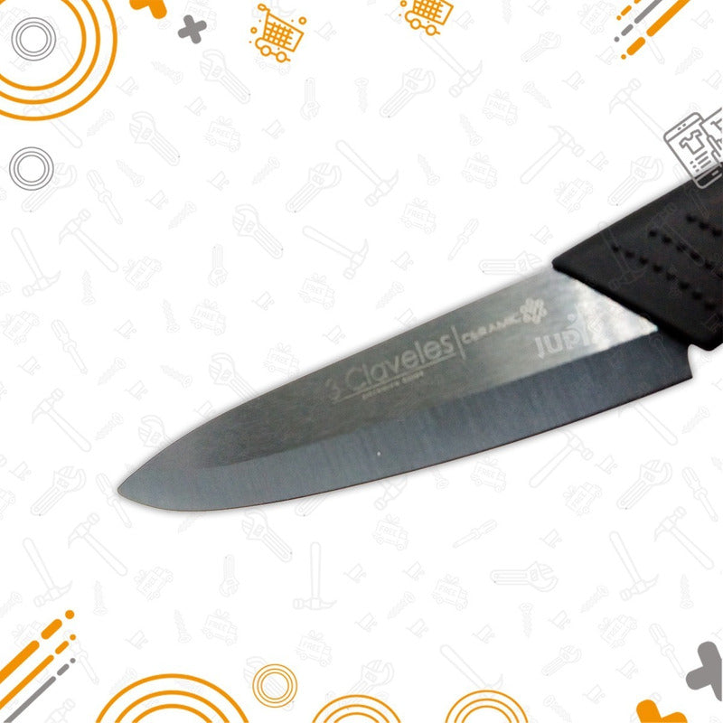 Cuchillo Cocina Ceramica De 10 Cms Mango Soft 1428