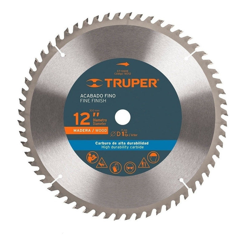 Sierra Circular Truper P/madera 12  X 40 Dts. St-1240e