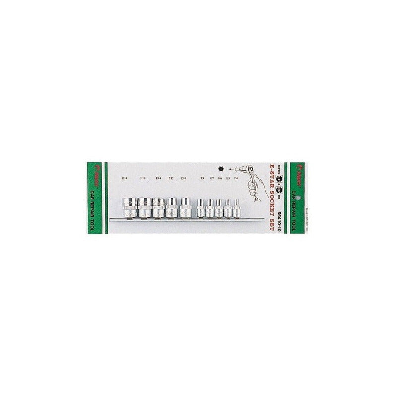 Juego De Dados Hans 1/4 -3/8  10 Piezas De E4-e18 5610e