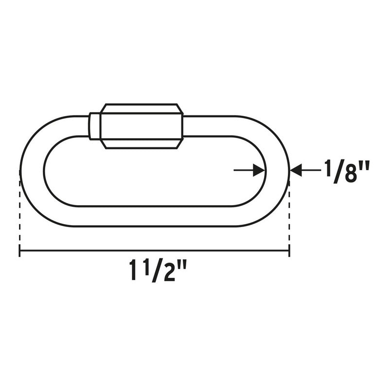 Eslabon Rapido De 1/8 Con Seguro Truper Bse-1/8