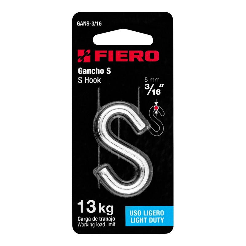 Gancho Para Cable Tipo S De 3/16 Truper Gans-3/16