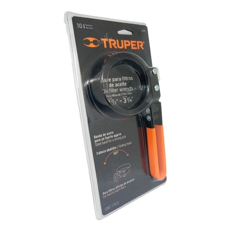 Llave De Banda Metálica para Filtro Aceite Truper Lf-500