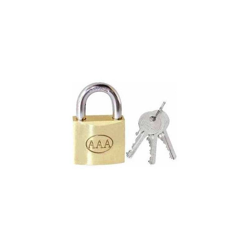 Candado De Seguridad 50 mm Con 3 Llaves Tri-a 265