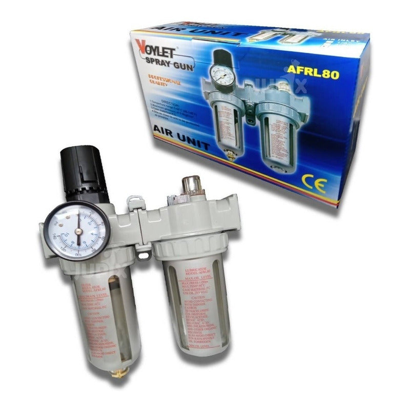 Filtro, Regulador Y Lubricador Acople 1/4 Voylet Afrl80-1/4