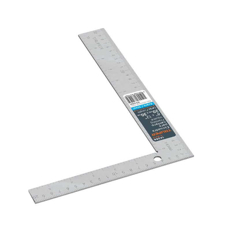 Escuadra Albañil 12" de Acero Truper E-8x12