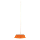 Escoba Tipo Cepillo Cerdas Pvc Mango Madera Klintek Es-220c