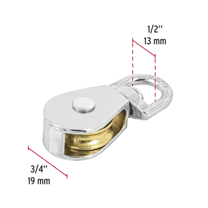 Roldana Sencilla 3/4" Truper Gano-3/4