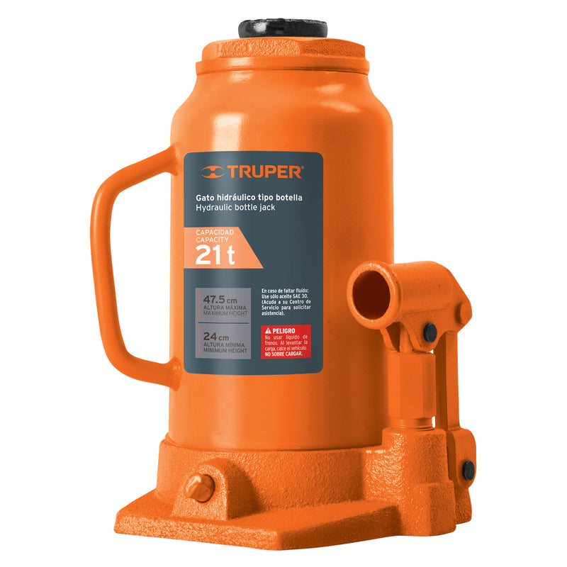 Gata Hidráulica Tipo Botella Para 20 Ton Truper GAT-20