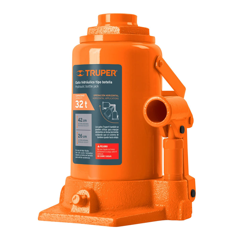 Gata Hidráulica Tipo Botella Para 32 Ton Truper GAT-32