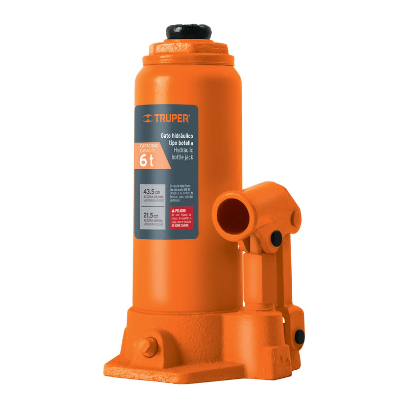 Gata Hidráulica Tipo Botella Para 6 Ton Truper GAT-6