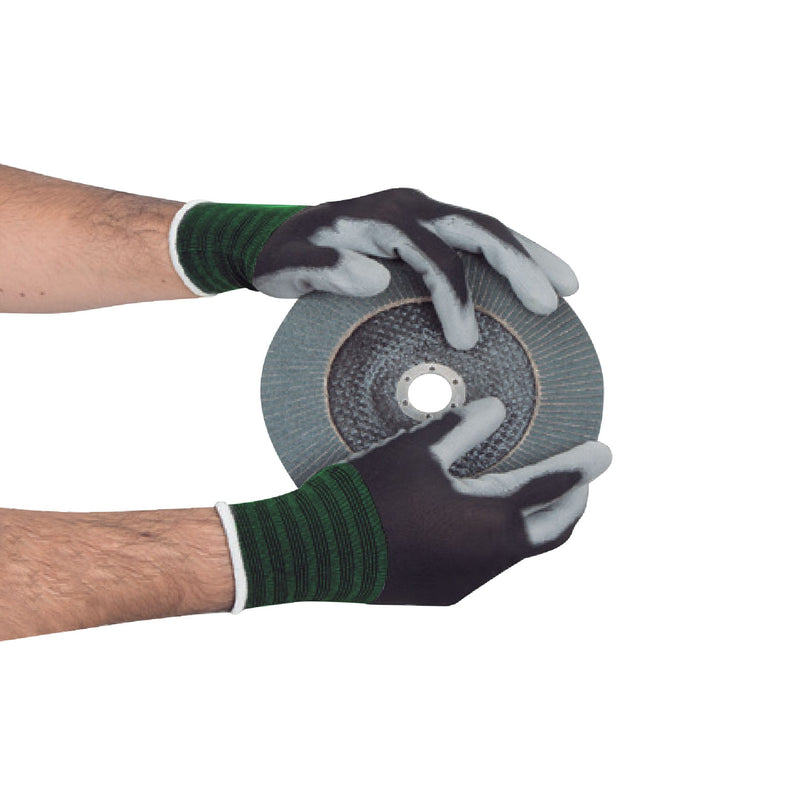 Guantes de Nylon Recubiertos de Poliuretano Talla Mediana Truper GU-112