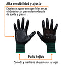 Guante Mecánico Nylon Palma Nitrilo Talla Mediano Truper Gu-122