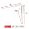 Juego de Escuadras Estante 10" x 12" con 12 Piezas Truper ME-12B