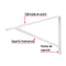 Escuadra Estante Reforzada Blanca 13"x 20" Truper Mer-20b