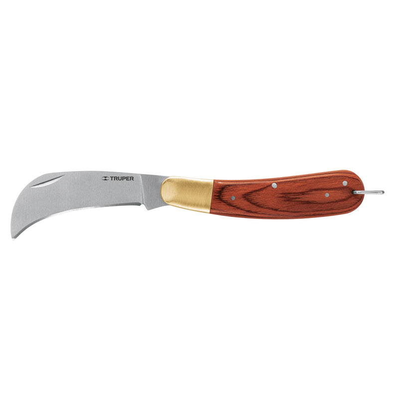 Navaja Abatible Curva Para Electricista 8" Truper NEL-8