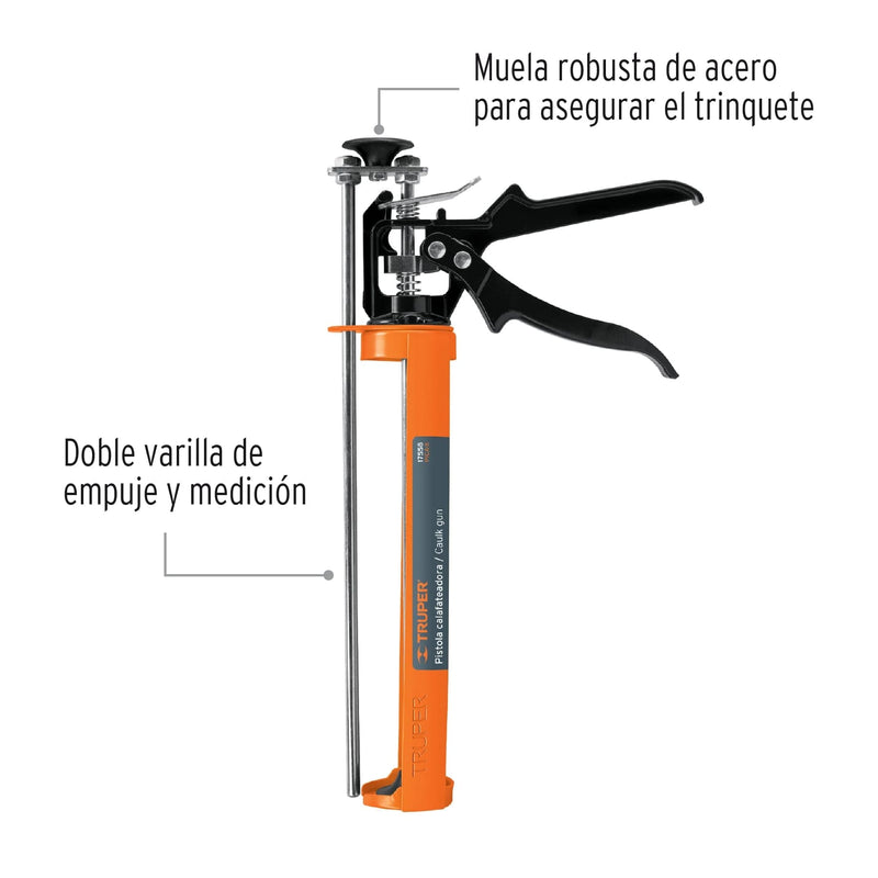 Pistola Calafatera Tipo Esqueleto Reforzada Truper Pica-x