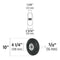 Rueda Completa Imponchable 10" para Carro Tipo Yegua Truper RD-102