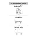 Rueda Completa Imponchable 8" para Carro Tipo Yegua Truper RD-82