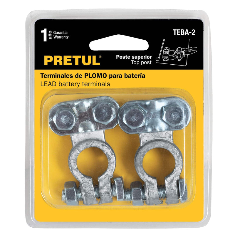 Terminal Para Bateria De Plomo Juego 2 Piezas Pretul Teba-2