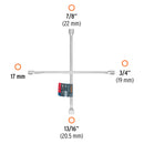 Llave Cruz Universal De 17-19-21-22mm Truper Llcr-18