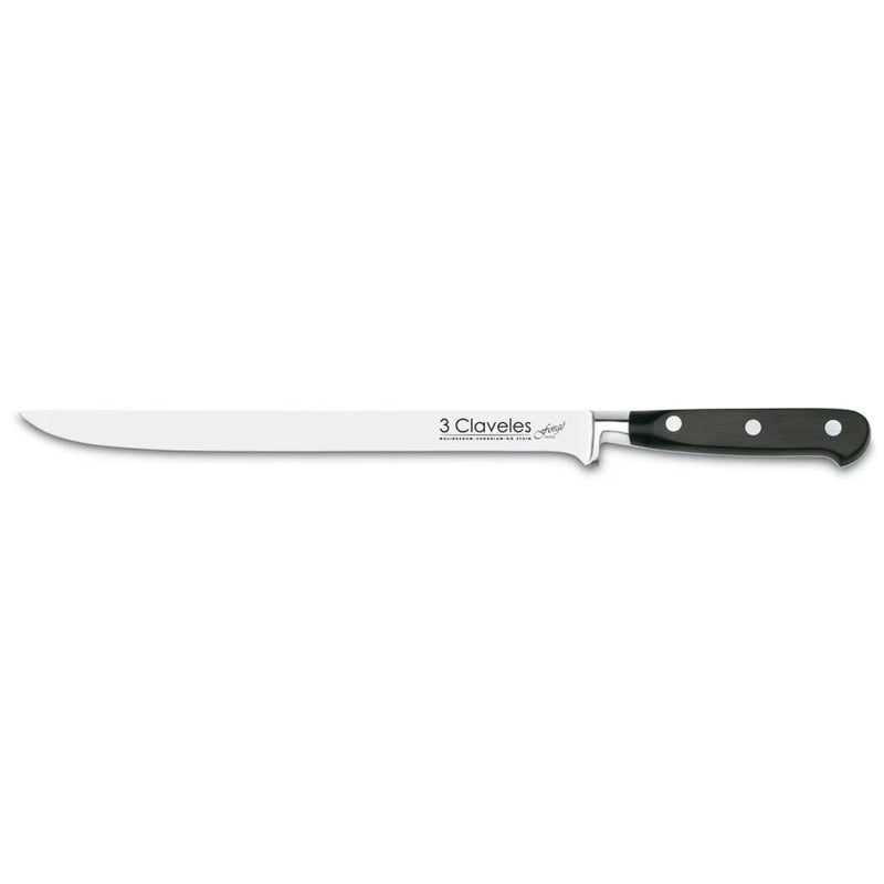 Set Cuchillos Jamonero 25 cm y Astil 20 cm 3 Claveles 1700
